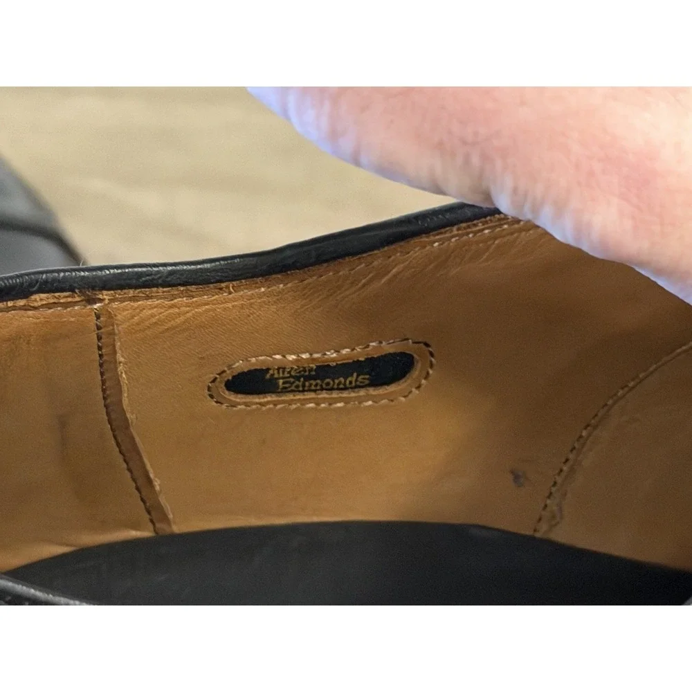 Allen Edmonds Park Avenue black cap toe oxford men's shoe Size 15B Made In USA